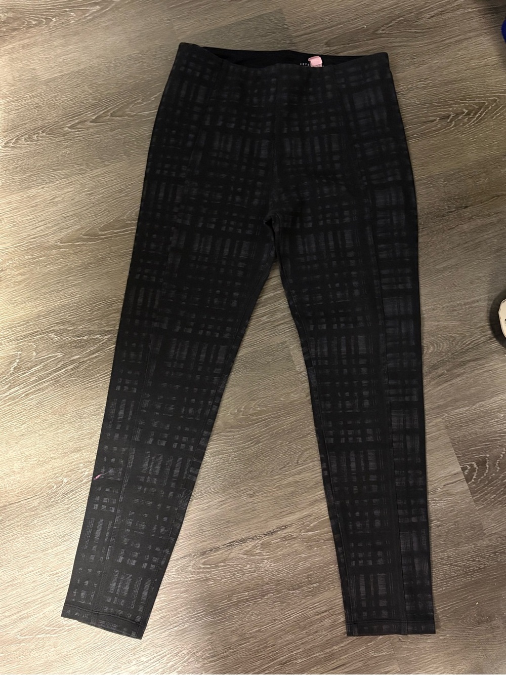 Liverpool Jeans Company Black Plaid Leggings